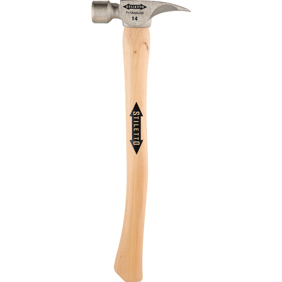 Stiletto 14 Oz. Milled-Face Framing Hammer with Curved Hickory Handle Image 6