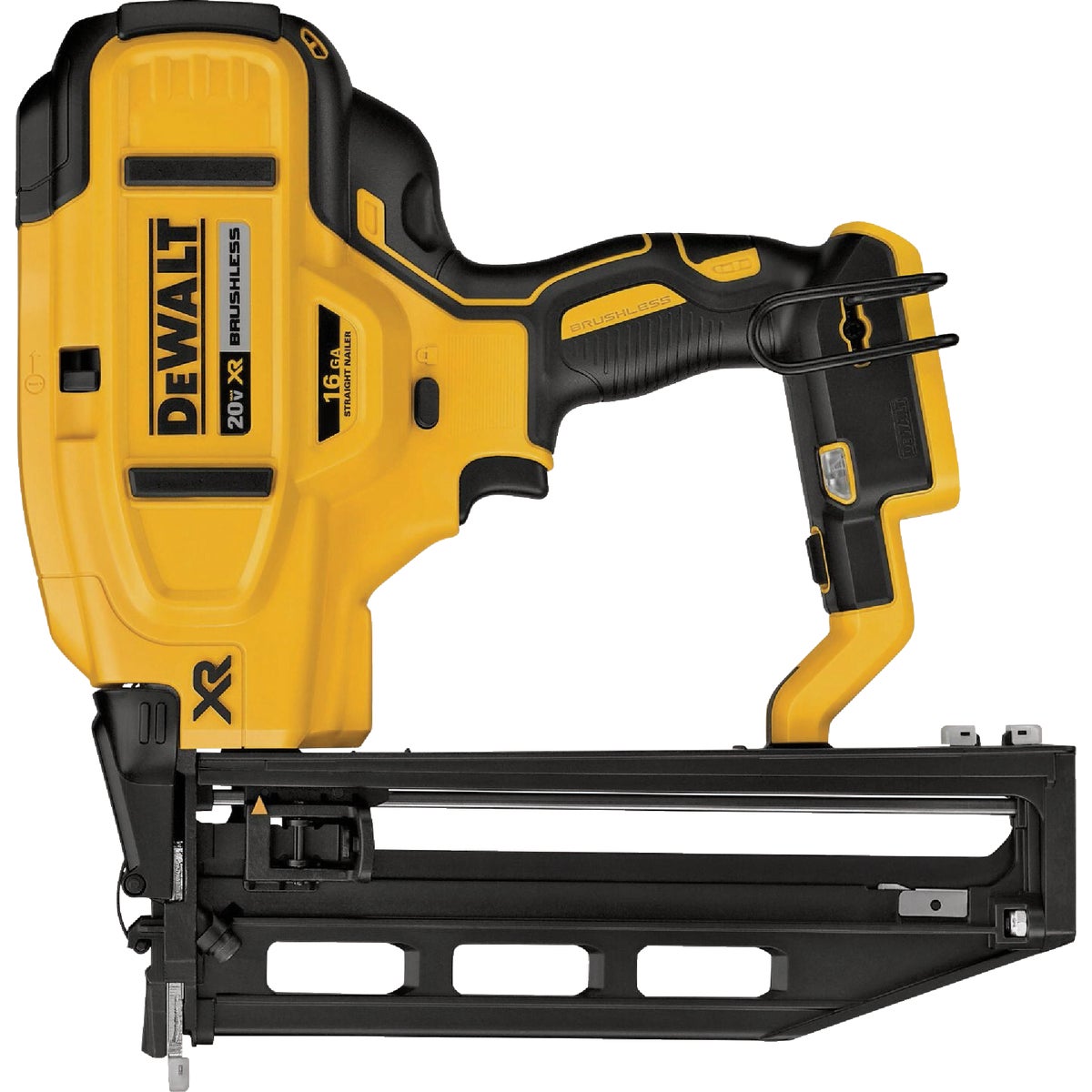 DEWALT 20V MAX XR Brushless 16-Gauge Straight Cordless Finish Nailer (Tool Only)