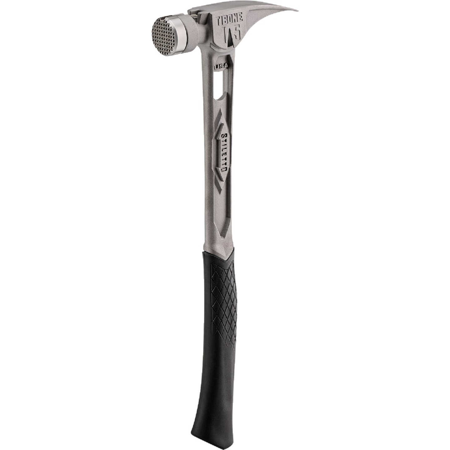 Stiletto TiBone 15 Oz. Milled-Face Framing Hammer with Curved Titanium Handle Image 1