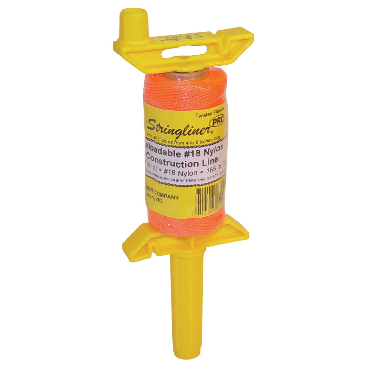 Stringliner PRO 270 Ft. Fluorescent Orange Twisted Nylon Mason Line Reel Image 1