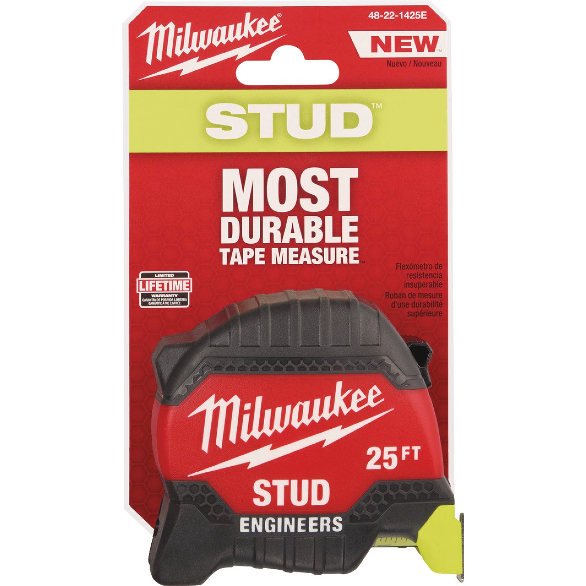 Milwaukee 25 Ft. STUD Tape Measure with Engineer's Scale Image 6