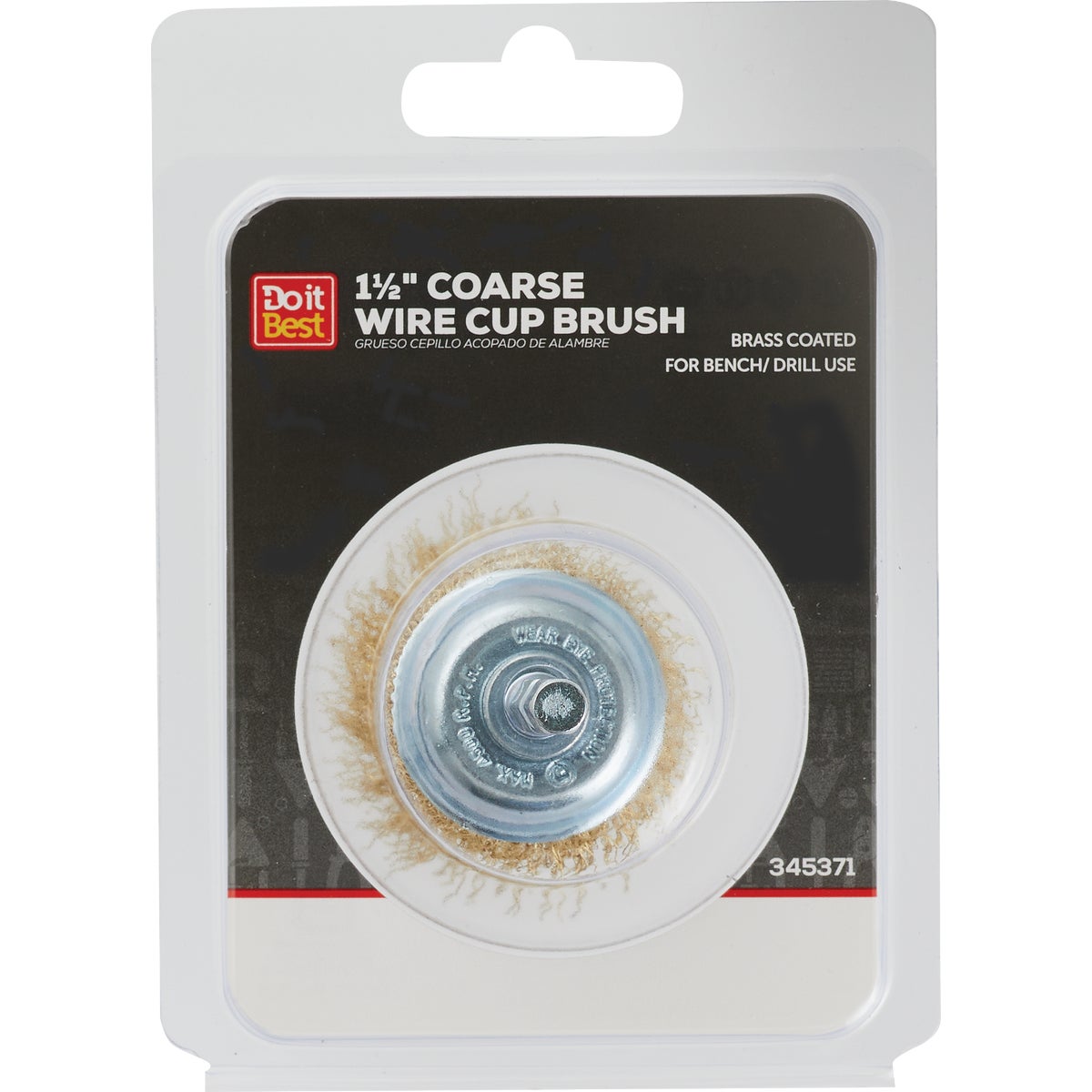 Do it Best 1-1/2 In. Coarse Drill-Mounted Wire Brush