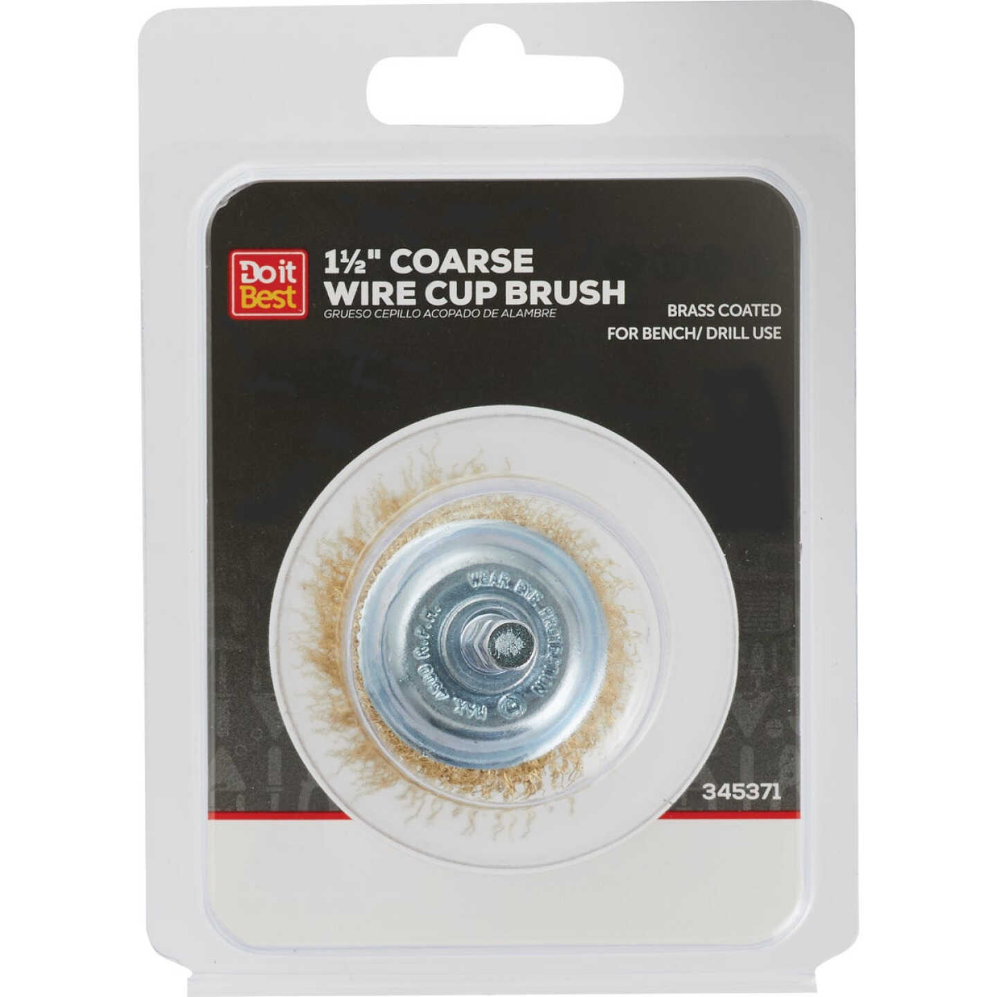 Do it Best 1-1/2 In. Coarse Drill-Mounted Wire Brush Image 1