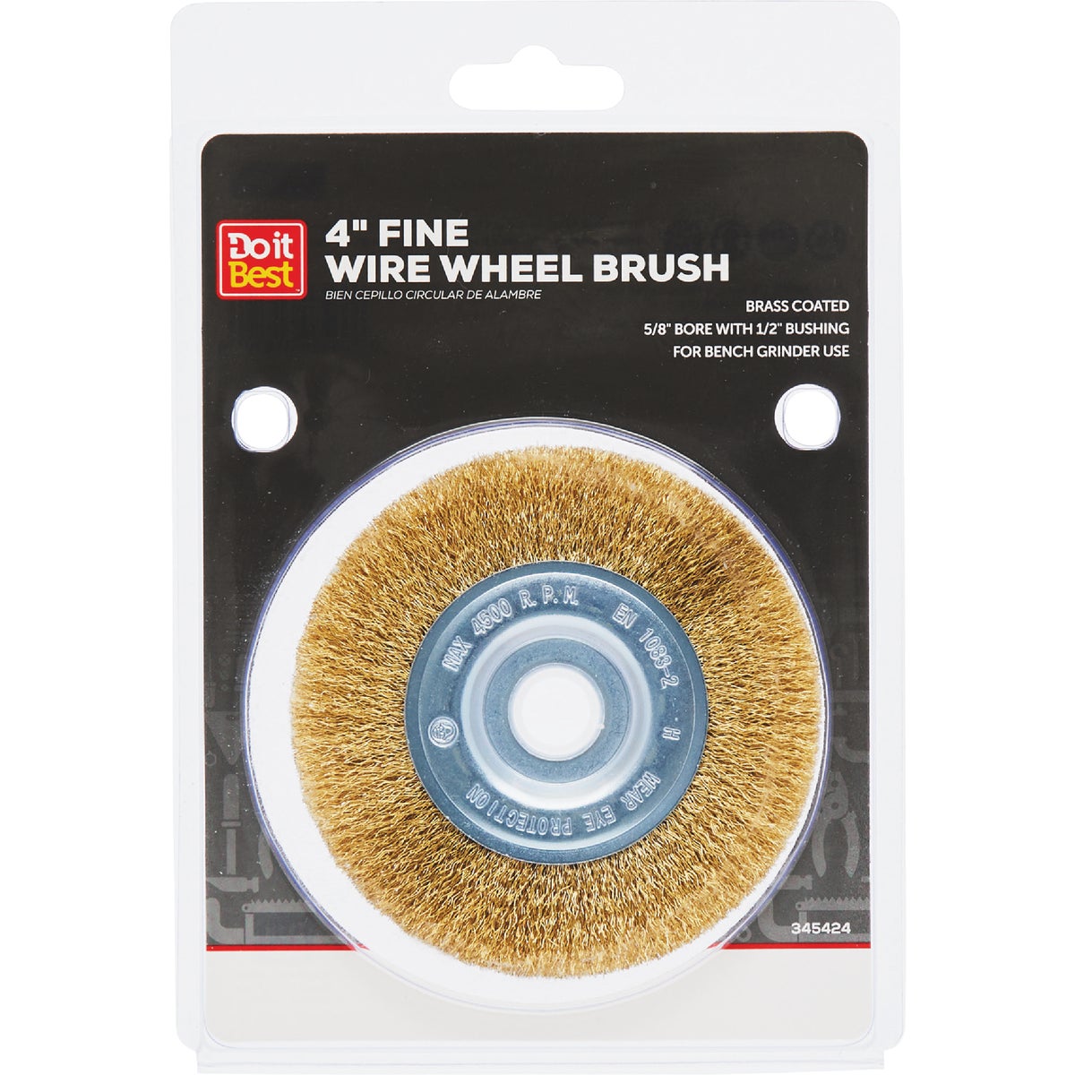 Do it Best 4 In. Fine Bench Grinder Wire Wheel
