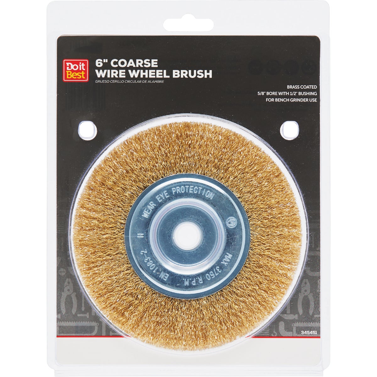 Do it Best 6 In. Coarse Bench Grinder Wire Wheel