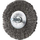 Weiler Vortec 3 In. Crimped, Fine Drill-Mounted Wire Brush Image 1