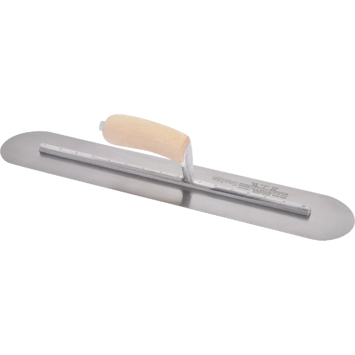 Marshalltown 4 In. x 20 In. High Carbon Steel Fully Rounded Finishing Trowel Image 2