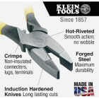 Klein 9 In. Journeyman High-Leverage Linesman Pliers with Crimping Die Image 3