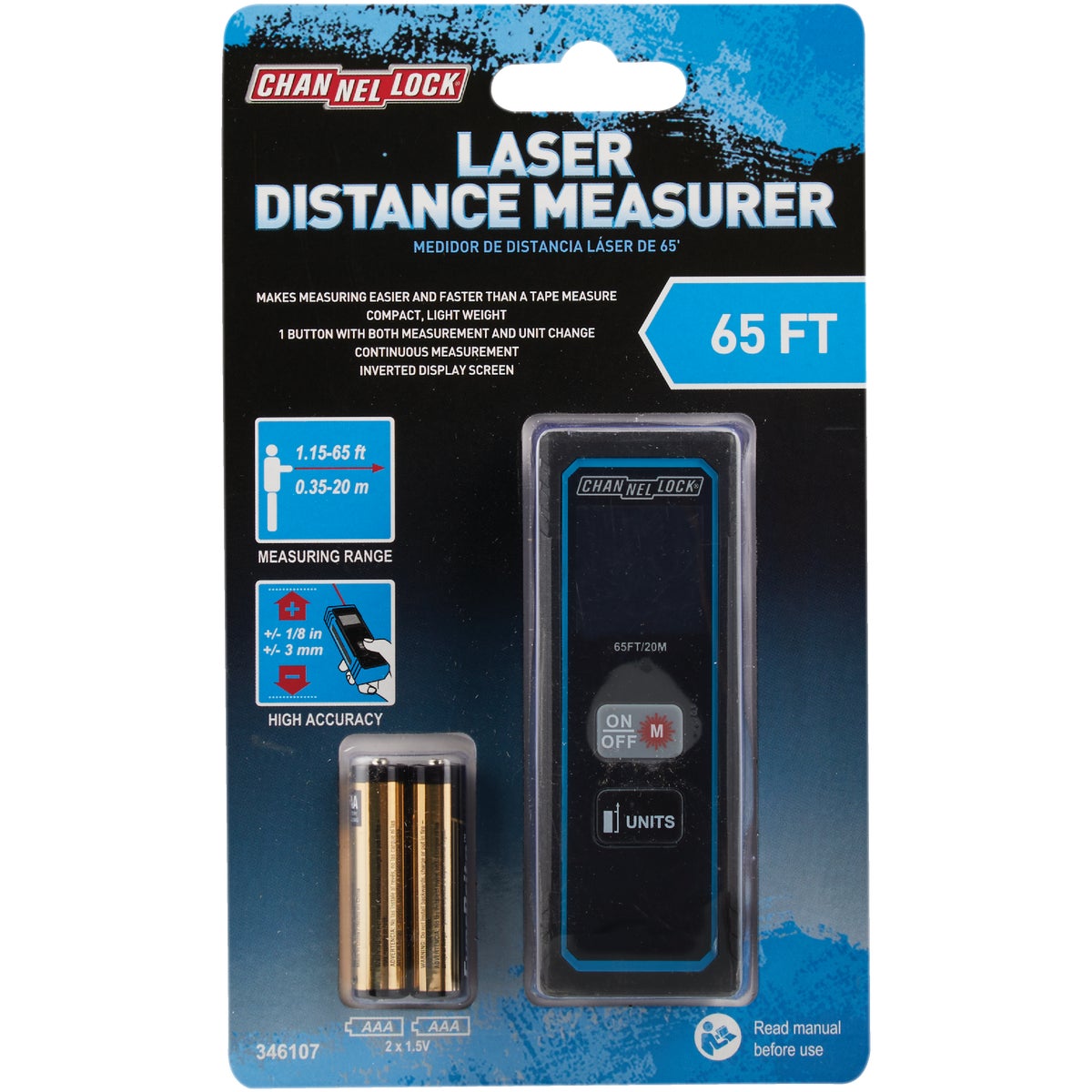 Channellock 65 Ft. Compact Laser Distance Measurer Image 2