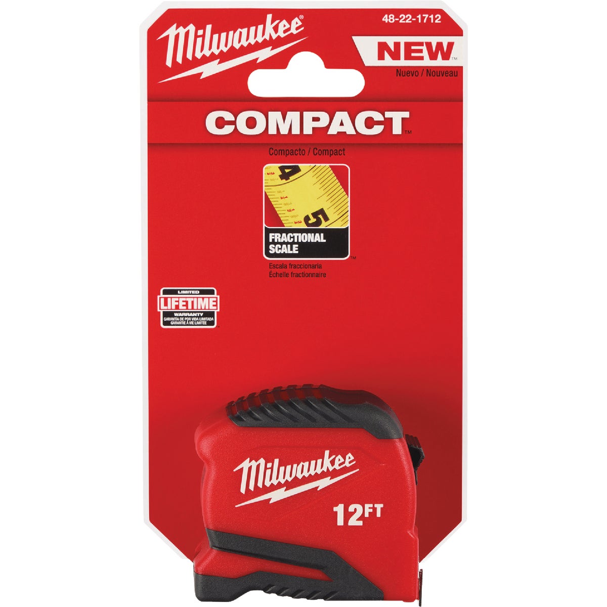 Milwaukee  12 Ft. Compact Tape Measure Image 6