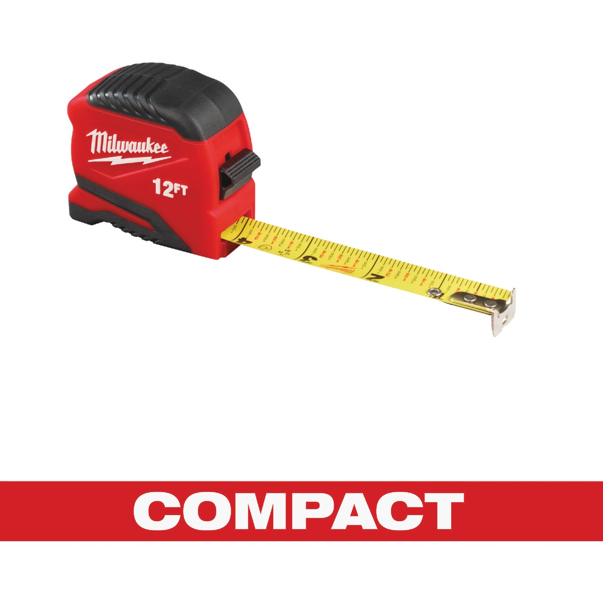 Milwaukee  12 Ft. Compact Tape Measure Image 1