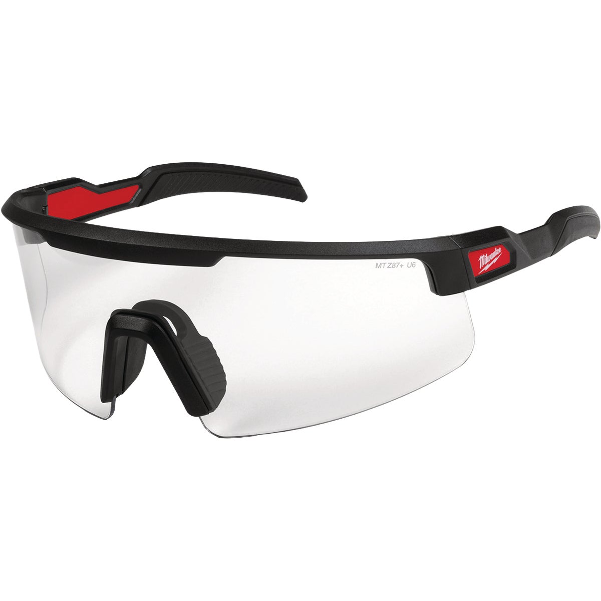 Milwaukee Wrap Around Safety Glasses with Clear Anti-Scratch Lenses Image 1