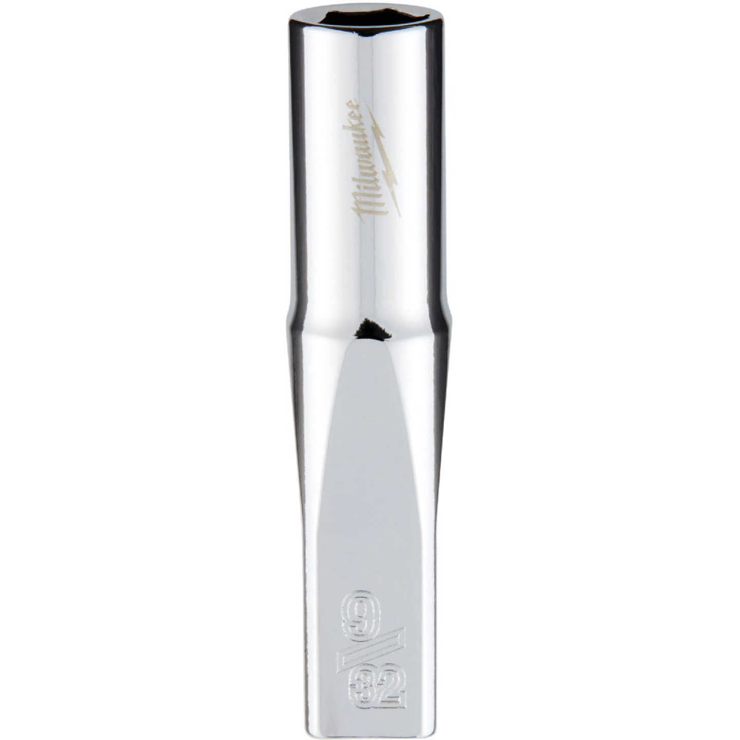 Milwaukee 1/4 In. Drive 9/32 In. 6-Point Deep Standard Socket with FOUR FLAT Sides Image 1