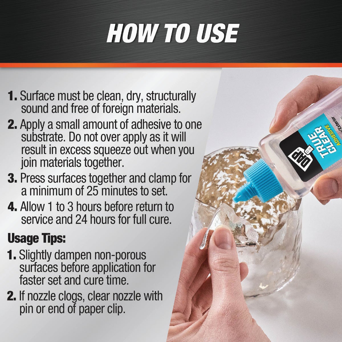 DAP 1.67 Oz. True Clear Multi-Purpose Adhesive Image 4