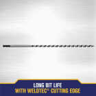 Irwin WeldTec 3/8 In. x 17 In. Quick Change Ship Auger Bit Image 4
