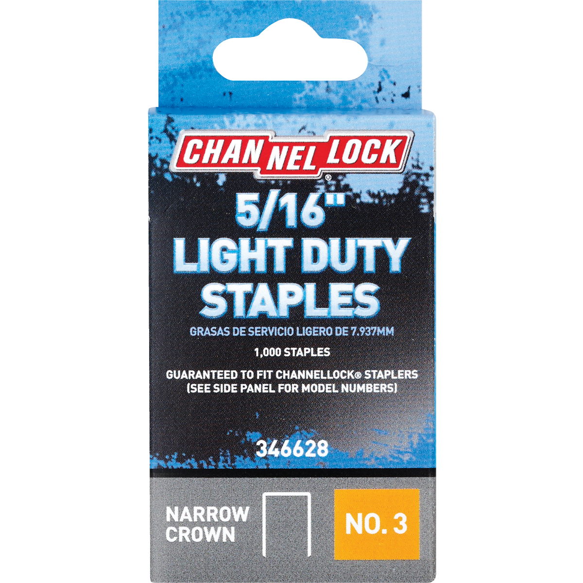 Channellock No. 3 Light Duty Narrow Crown Staple, 5/16 In. (1000-Pack)