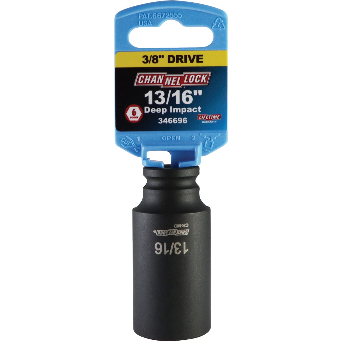 Channellock 3/8 In. Drive 13/16 In. 6-Point Deep Standard Impact Socket Image 2