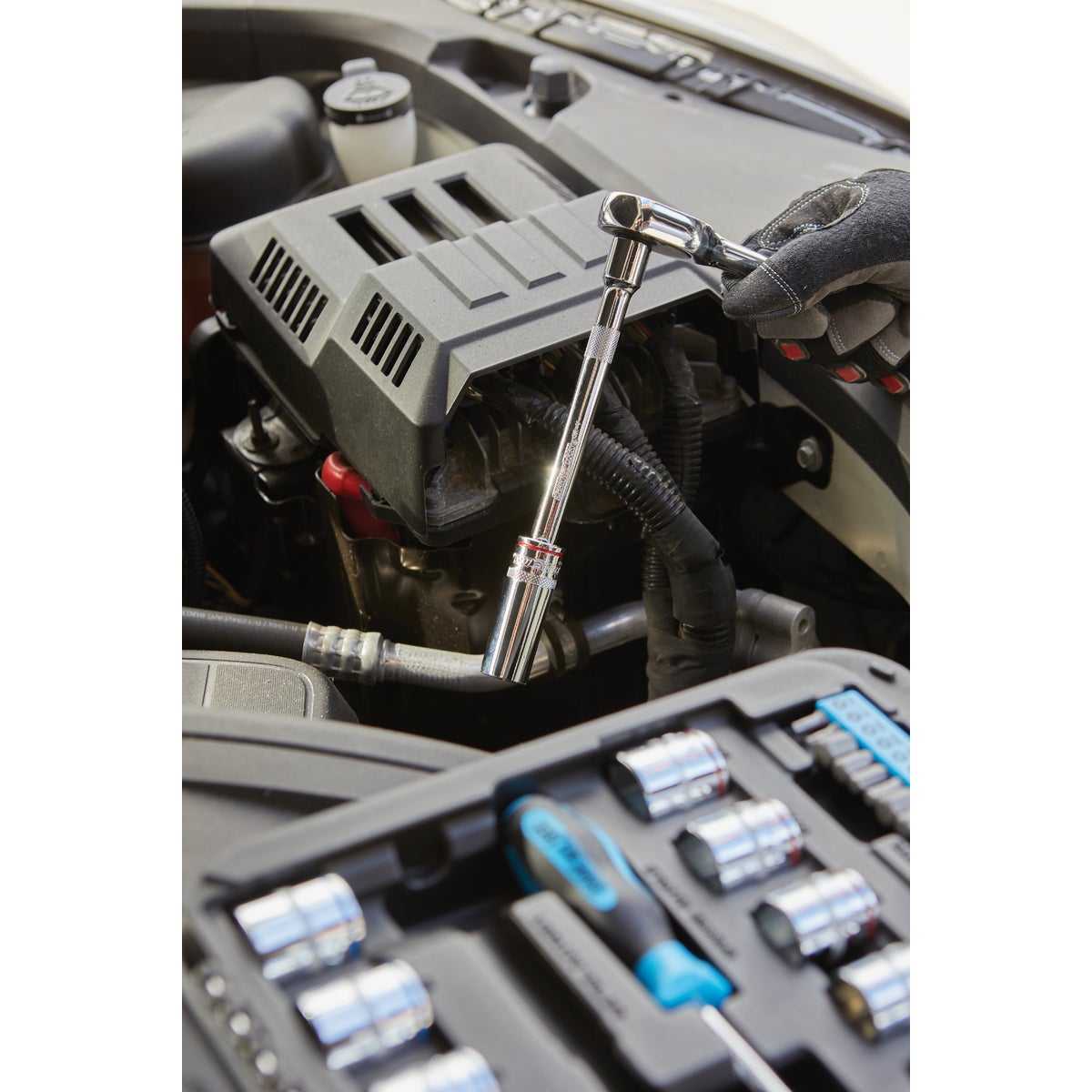 Channellock SAE/Metric 1/4 In. & 3/8 In. Drive Combination Ratchet & Socket Set (63-Piece) Image 6