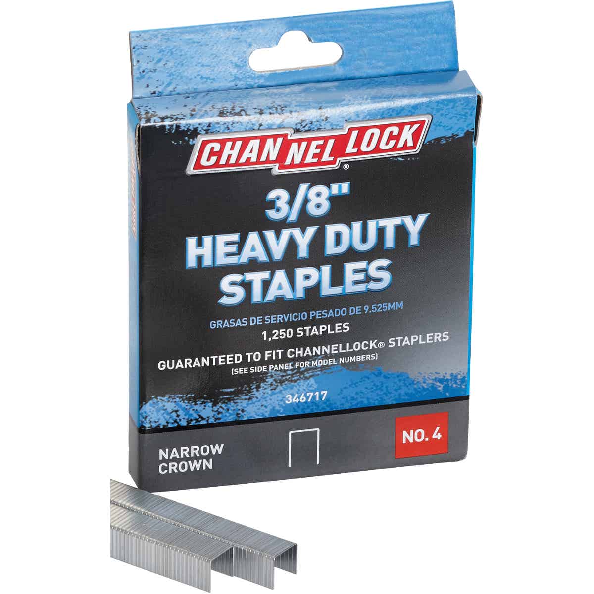 Channellock No. 4 Heavy-Duty Narrow Crown Staple, 3/8 In. (1250-Pack) Image 3