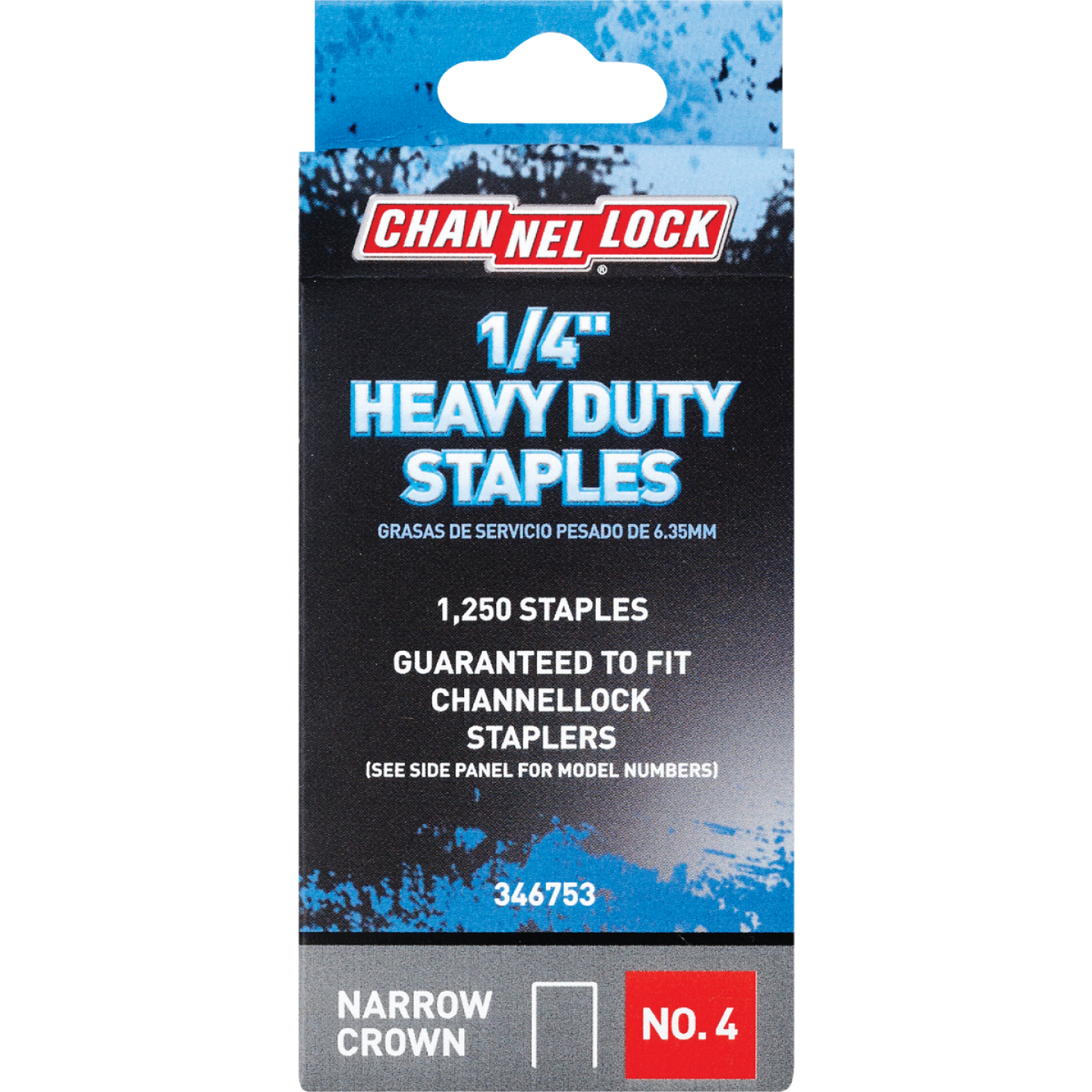 Channellock No. 4 Heavy-Duty Narrow Crown Staple, 1/4 In. (1250-Pack) Image 1