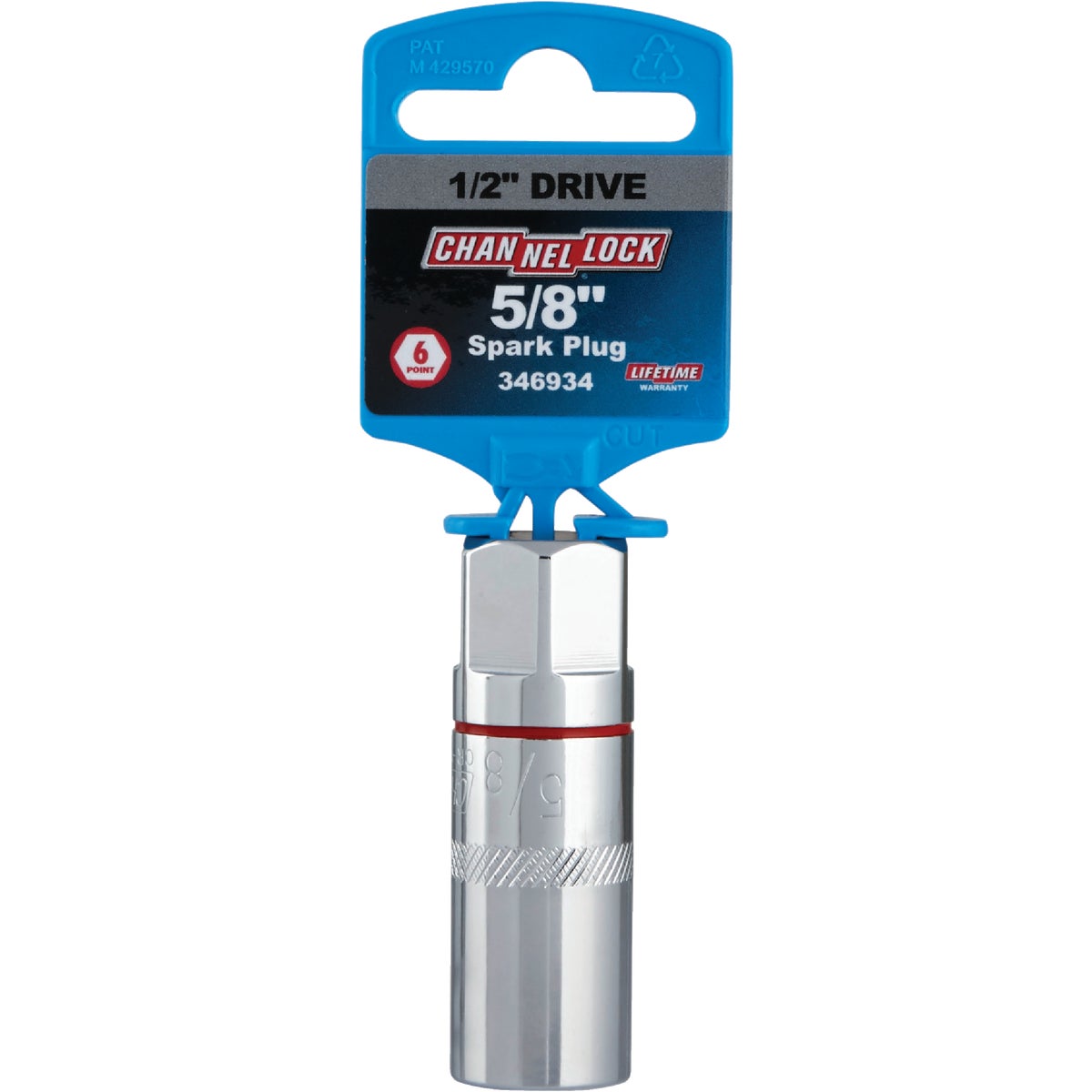 Channellock 1/2 In. Drive 5/8 In. 6-Point Standard Spark Plug Socket Image 2
