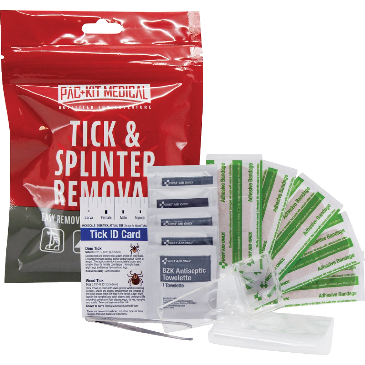 Pac-Kit Medical Tick & Splinter Removal Kit (15-Piece) Image 3