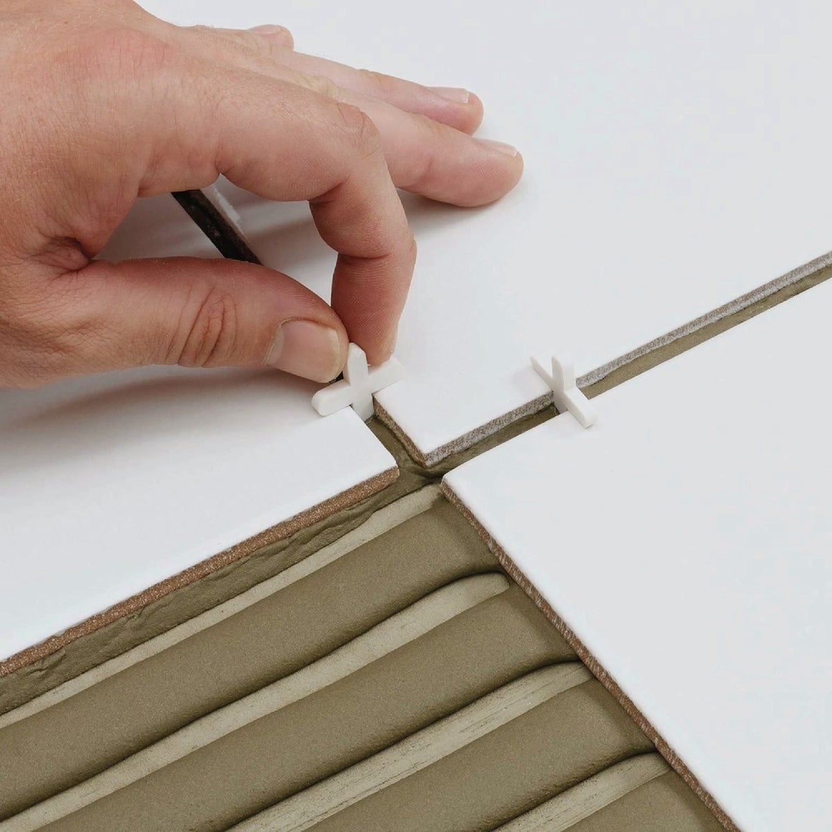 QEP 3/16 In. White Flexible Tile Spacers (300-Pack) Image 2