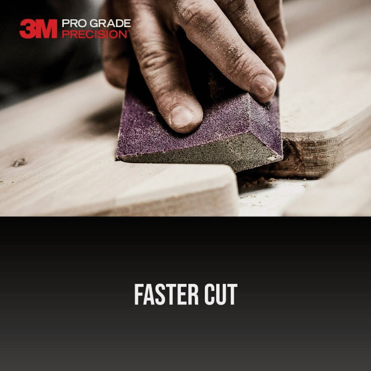 3M Pro Grade Precision 2.5 In. x 4.5 In. x 1 In. 220 Grit Fine Sanding Sponge Image 4