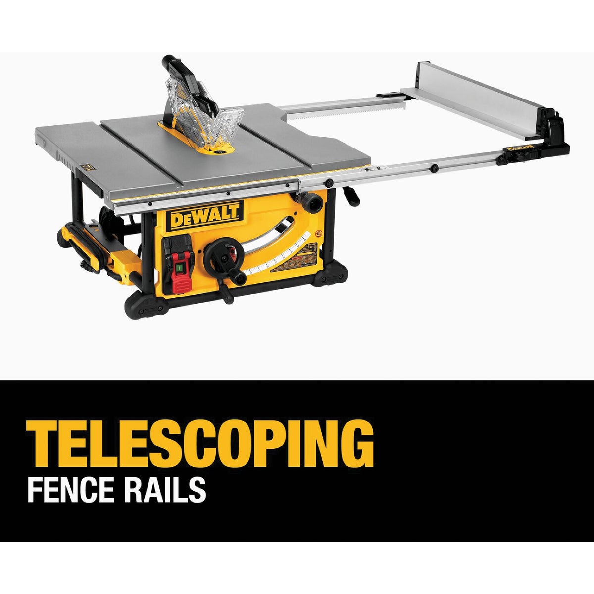 DEWALT 15-Amp 10 In. Jobsite Table Saw with Rolling Stand Image 5