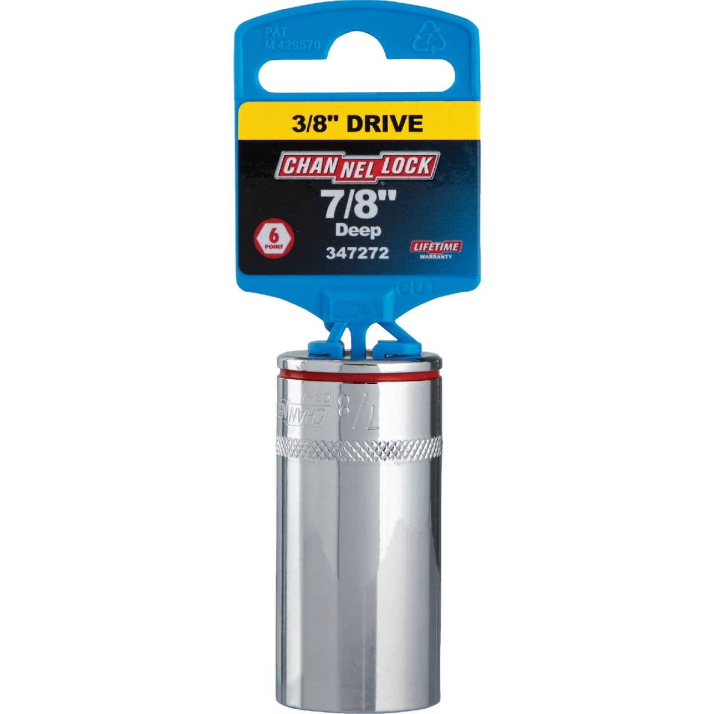 Channellock 3/8 In. Drive 7/8 In. 6-Point Deep Standard Socket Image 2