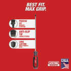 Milwaukee 3/16 In. x 8 In. Cushion Grip Cabinet Tip Slotted Screwdriver (USA) Image 2