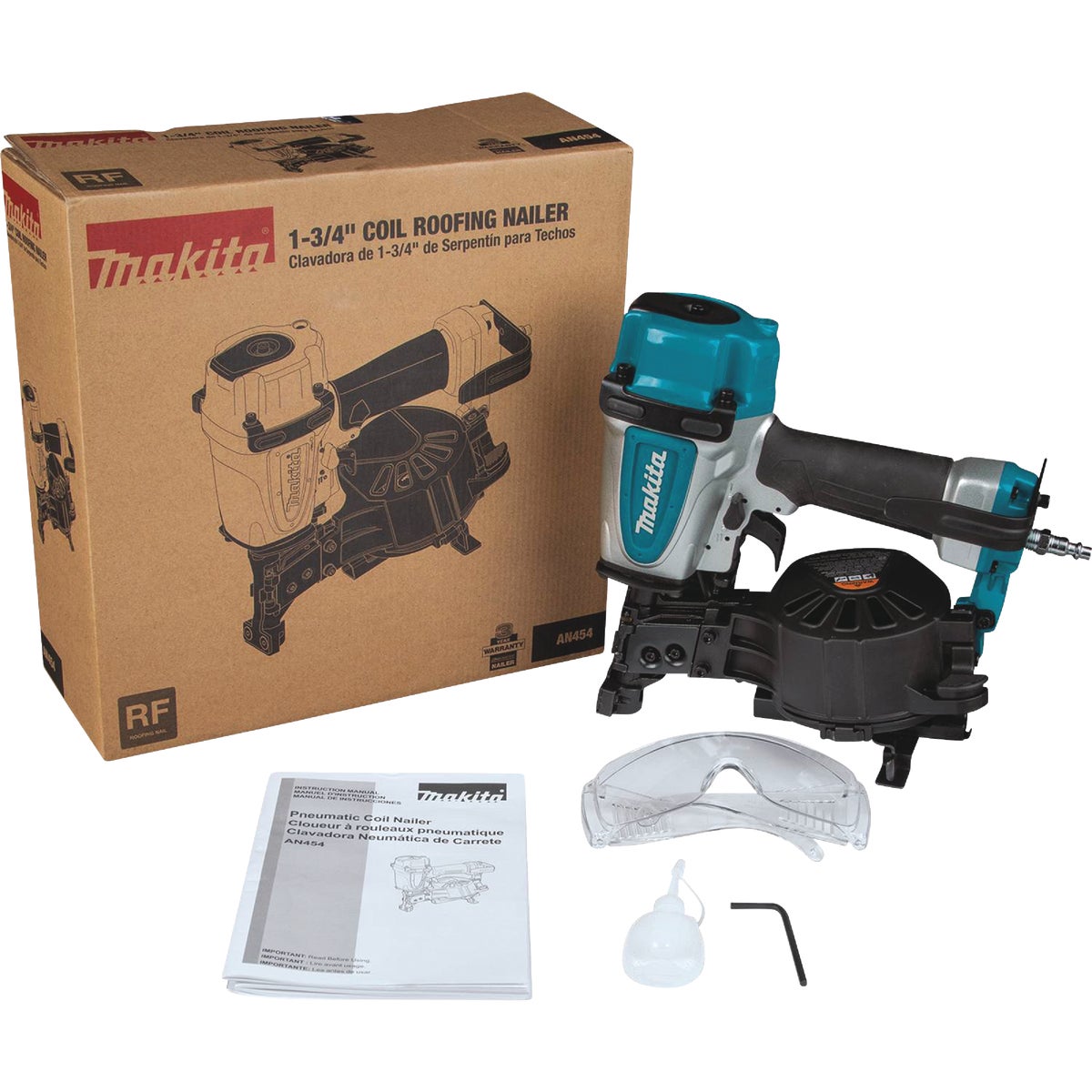 Makita Straight 1-3/4 In. Coil Roofing Nailer Image 1