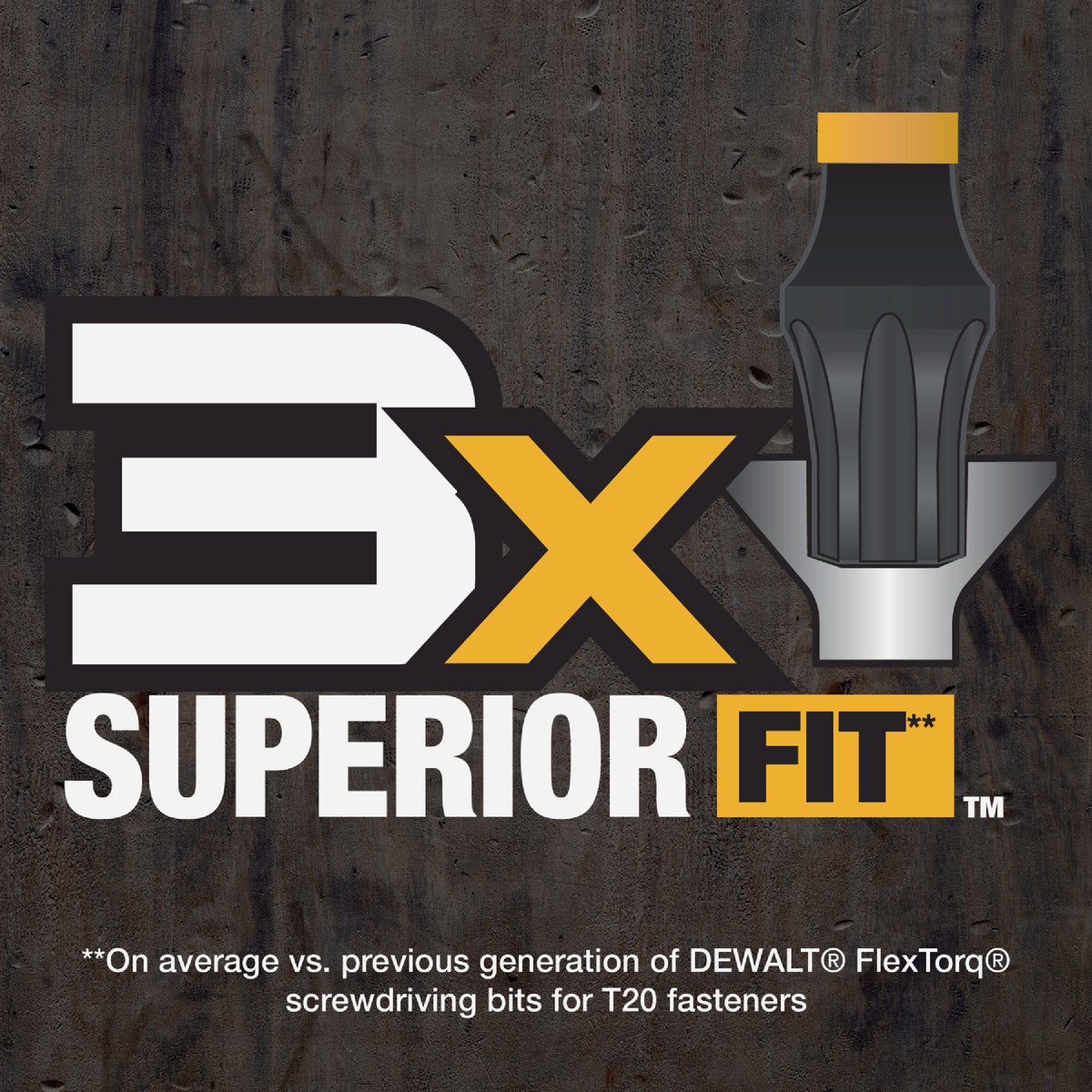 DEWALT FlexTorq 2 In. T20 TORX Impact Screwdriver Bit (3-Pack) Image 3