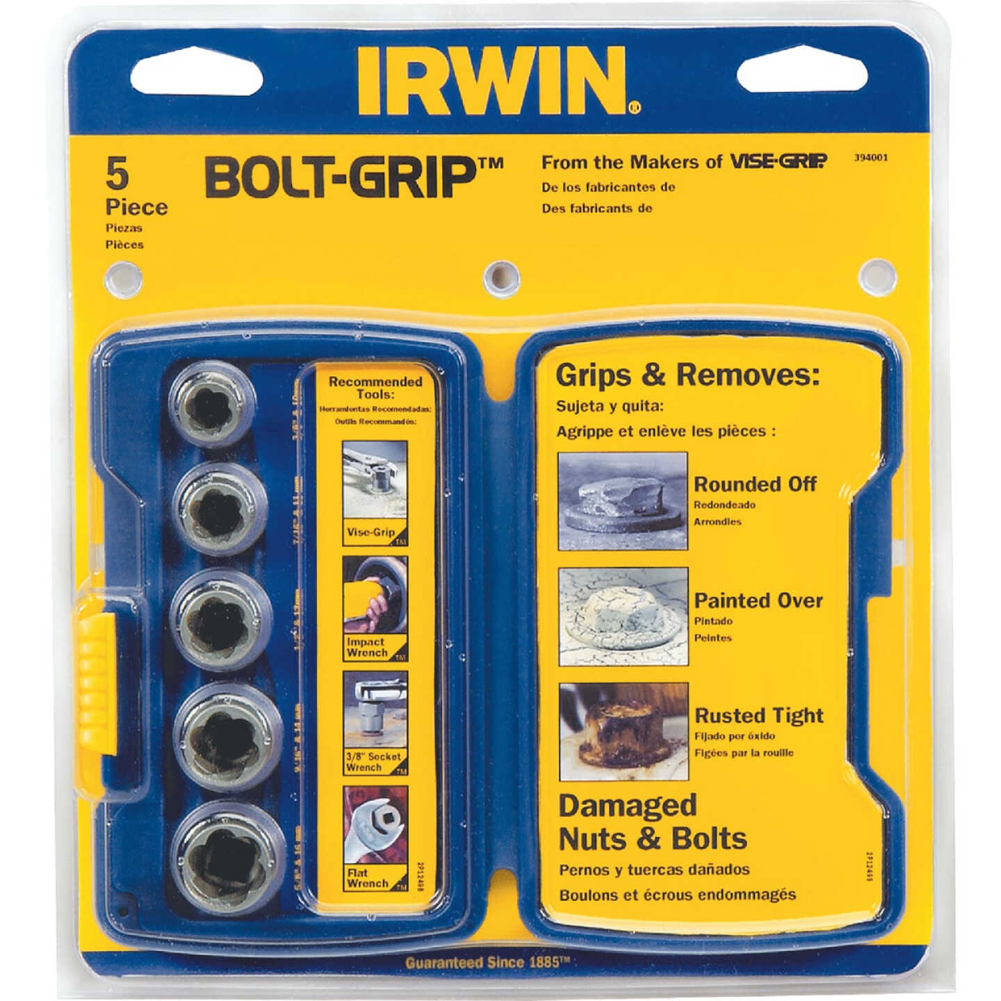 Irwin BOLT-GRIP 5-Piece Bolt Extractor Set Image 4