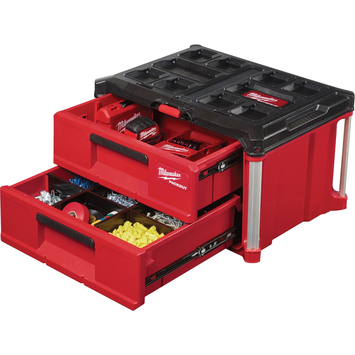 Milwaukee PACKOUT 2-Drawer Toolbox, 50 Lb. Capacity Image 7