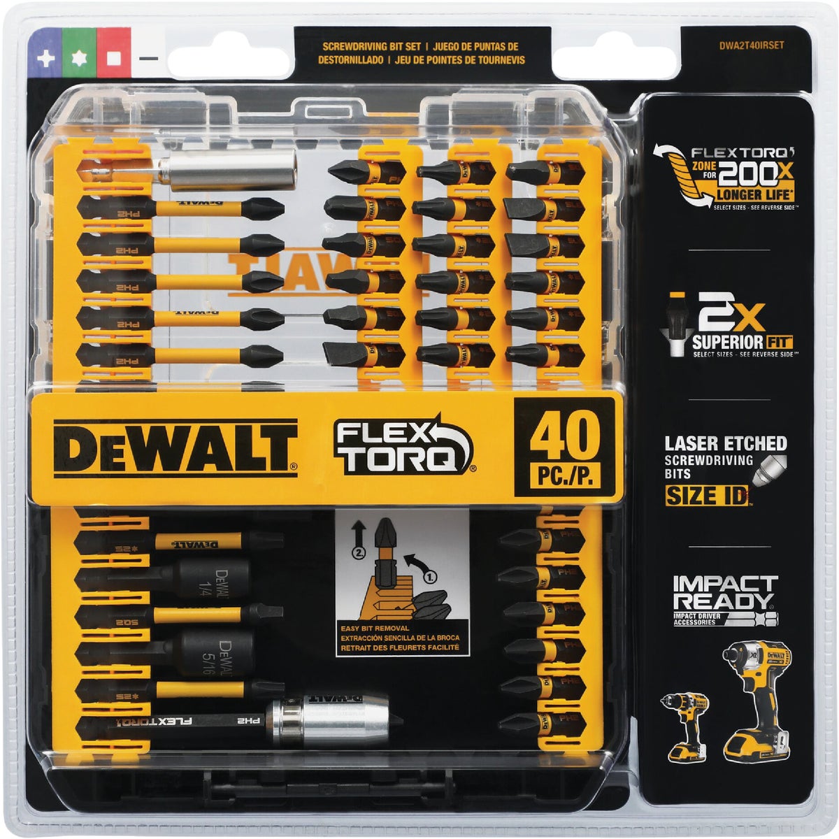 DEWALT Impact Screwdriver Bit Set (40-Piece) Image 2