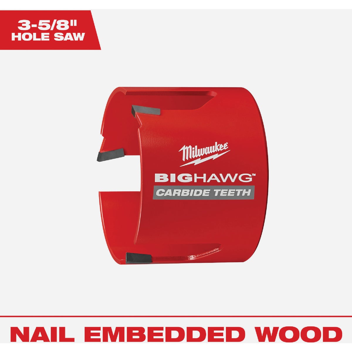 Milwaukee BIG HAWG 3-5/8 In. Carbide-Tipped Hole Saw Image 1