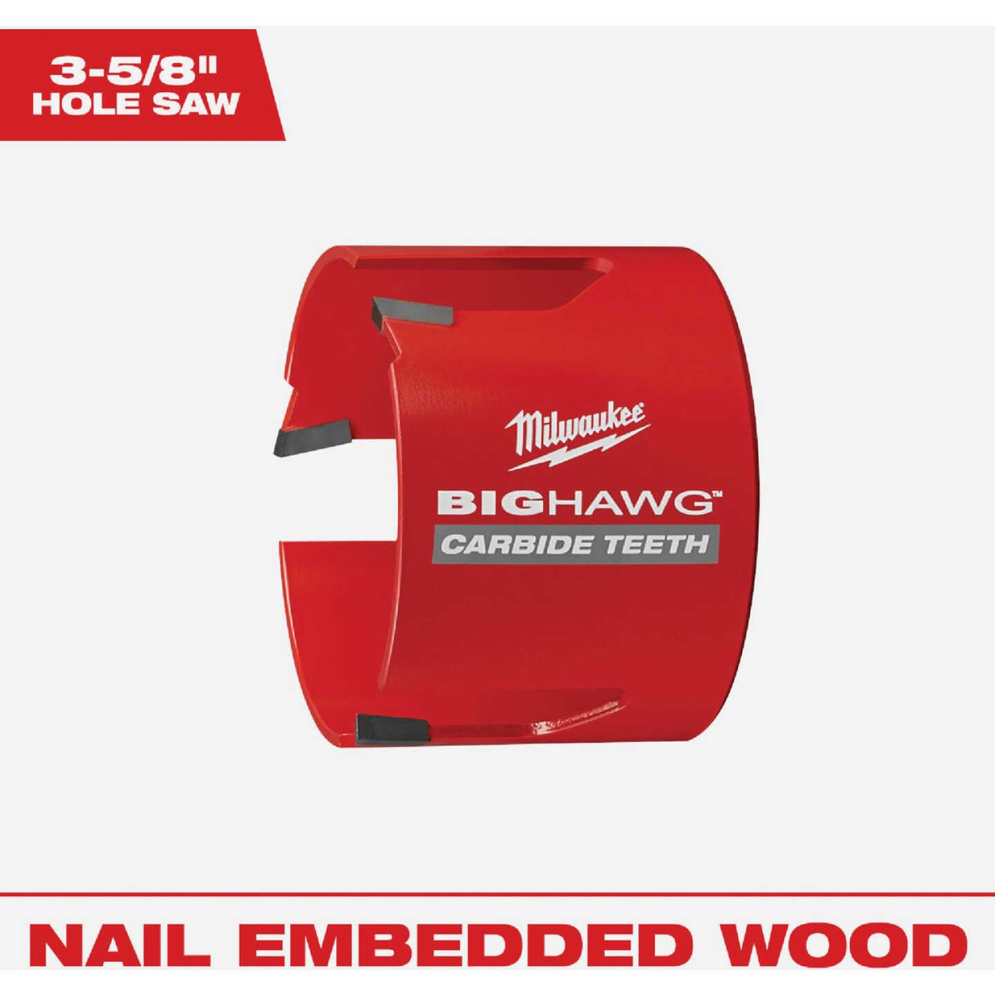 Milwaukee BIG HAWG 3-5/8 In. Carbide-Tipped Hole Saw Image 1