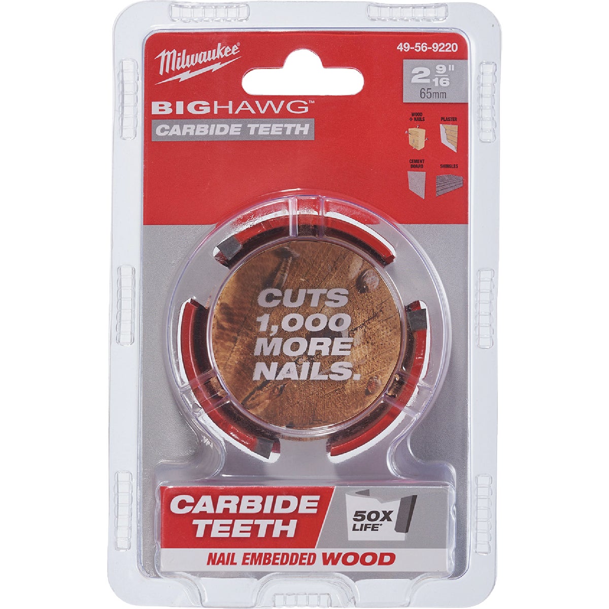 Milwaukee BIG HAWG 2-9/16 In. Carbide-Tipped Hole Saw Image 5