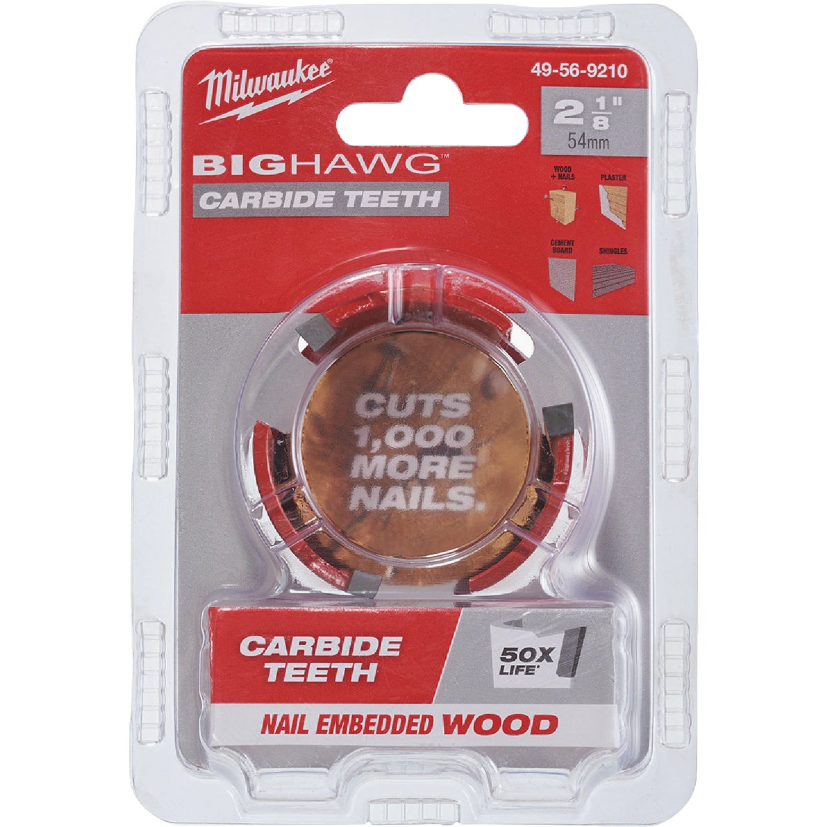 Milwaukee BIG HAWG 2-1/8 In. Carbide-Tipped Hole Saw Image 5