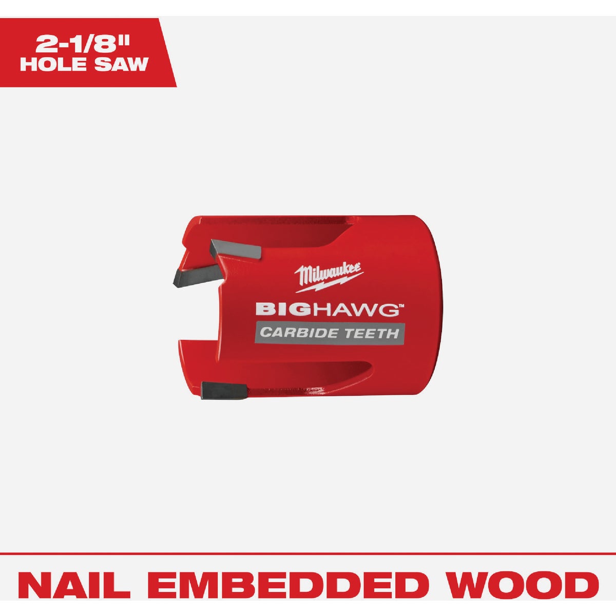 Milwaukee BIG HAWG 2-1/8 In. Carbide-Tipped Hole Saw Image 1