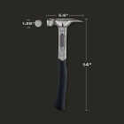 Stiletto TRIMBONE 10 Oz. Smooth-Face Framing Hammer with Curved Titanium Handle Image 2
