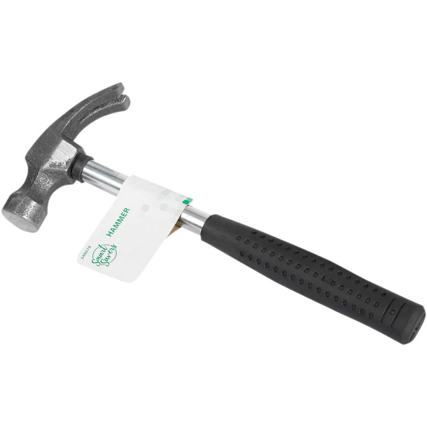 Smart Savers 8 Oz. Smooth-Face Curved Claw Hammer with Steel Handle Image 1