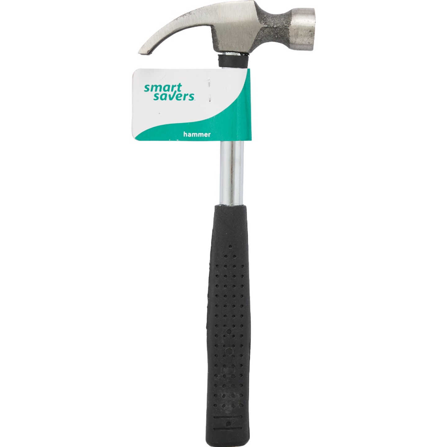 Smart Savers 8 Oz. Smooth-Face Curved Claw Hammer with Steel Handle Image 1