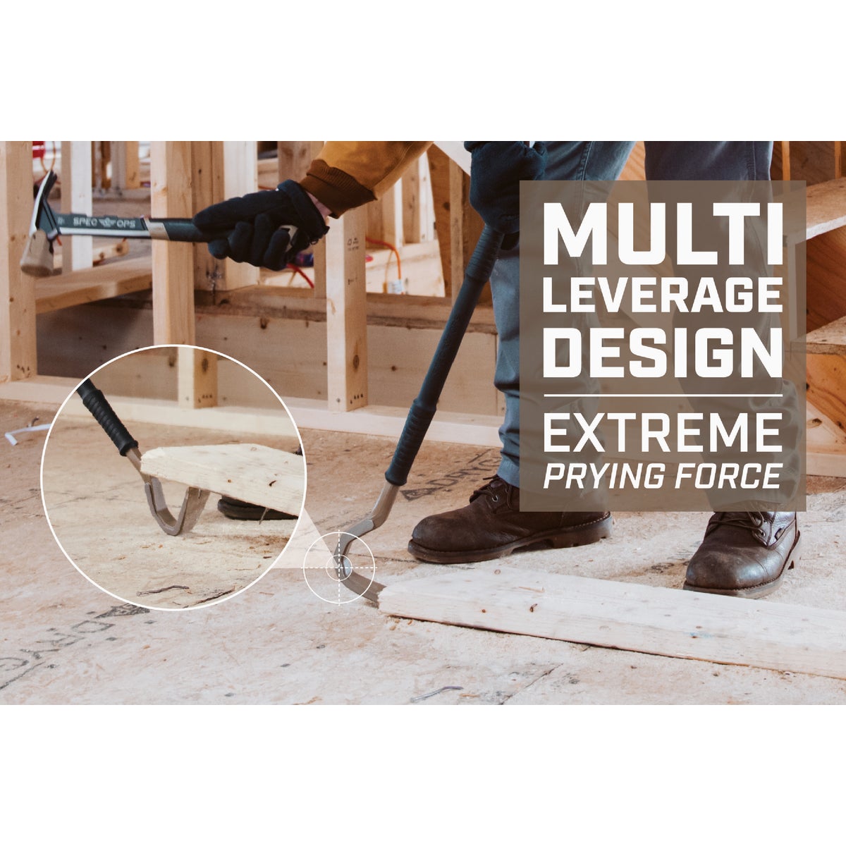 Spec Ops 30 In. High-Carbon Steel Wrecking Crowbar Image 3