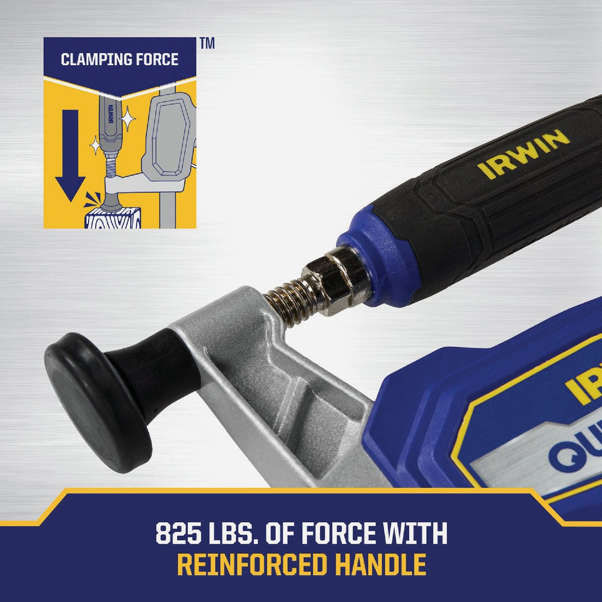 Irwin QUICK-GRIP 12 In. Medium Duty Hybrid Bar Clamp Image 7