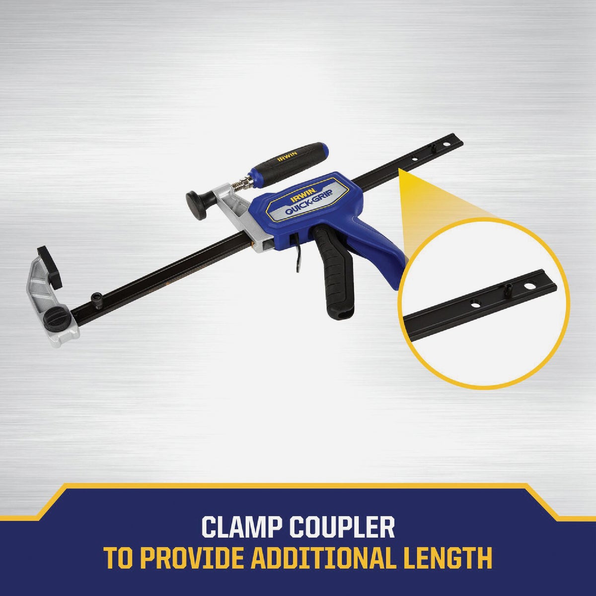 Irwin QUICK-GRIP 12 In. Medium Duty Hybrid Bar Clamp Image 4