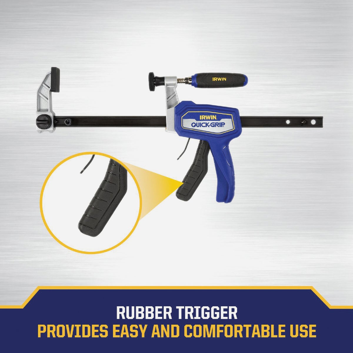 Irwin QUICK-GRIP 12 In. Medium Duty Hybrid Bar Clamp Image 6