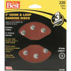 Do it Best 5 In. 220-Grit 8-Hole Pattern Vented Sanding Disc with Hook & Loop Backing (5-Pack) Image 1
