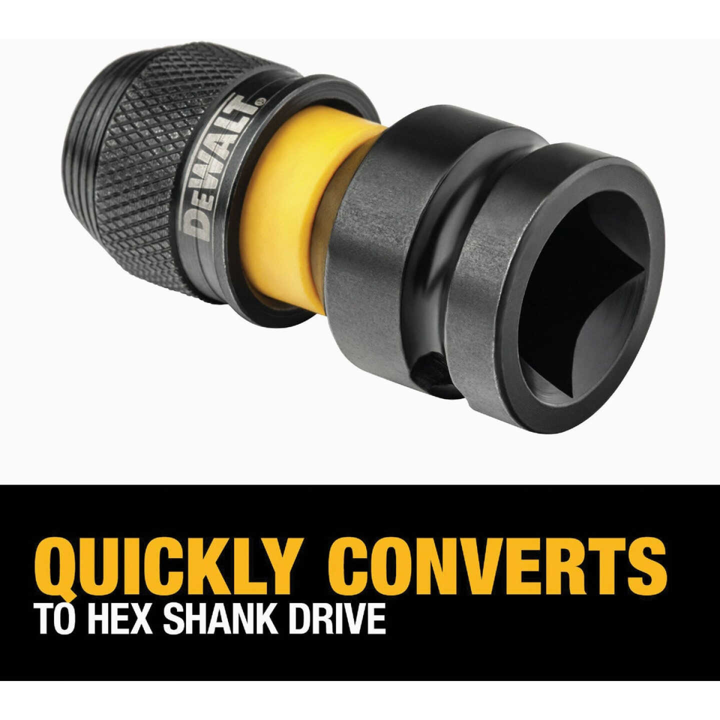 DEWALT 1/2 In. Square to 3 In. Hex Drive Adapter Image 3